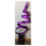 Jon Allen Purple Metal Art Sculpture