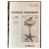 George Foreman Indoor/Outdoor Electric Grill Model GGR50B