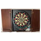 Dart Board Special - 3 Dart Boards, 5 Playing Surfaces, Two Wood Cabinets & Darts