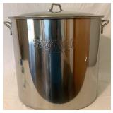 HUGE Bayou Classic Stainless Steel Fish Boil Stock Pot with Removable Basket and Domed/Vented Lid