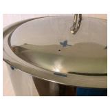 HUGE Bayou Classic Stainless Steel Fish Boil Stock Pot with Removable Basket and Domed/Vented Lid