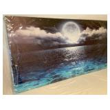 NEW Moon Over Ocean Seascape Canvas Print