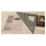 Florcraft 7" Heavy Duty Wet Tile Saw Model 709-3915, Portable Work Bench, Perfect Hole Abrasive Drill Bit and Stanley Plumb Cut Square