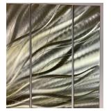 Galactic Expanse Gold Large Metal Wall Art by Jon Allen - 7 Panels