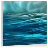 3D Wall Art 5 Coastal Wave Panel Aluminum Sculpture
