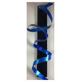 Jon Allen Vibrant Blue Metal Multi- Panel Aluminum Artpiece plus 2 "Blue Knight" Aluminum Ribbon Panels