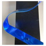 Jon Allen Vibrant Blue Metal Multi- Panel Aluminum Artpiece plus 2 "Blue Knight" Aluminum Ribbon Panels
