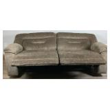 Brown Micro Suede Dual Reclining Sofa