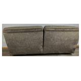 Brown Micro Suede Dual Reclining Sofa