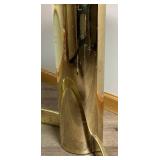 Brass and Glass Infinity Coffee Table