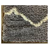 Grey Chevon Area Rug - 5