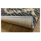 Grey Chevon Area Rug - 5