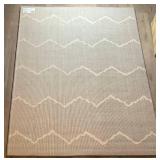 Grey Chevon Area Rug - 5