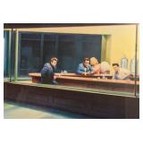 Nighthawks Boulevard of Broken Dreams Print with James Dean, Elvis Presley, Marilyn Monroe, Humprey Bogart by Helnwein