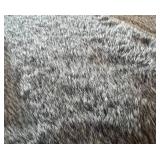 NEW Two Grey Faux Fur Area Rugs - 5