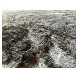 NEW Two Grey Faux Fur Area Rugs - 5