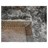 NEW Two Grey Faux Fur Area Rugs - 5