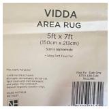 NEW Two Grey Faux Fur Area Rugs - 5