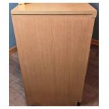 MCM 6 Drawer Blonde Wood Dresser with Beveled Mirror and Matching Full Size Headboard and Nectar Full Mattress