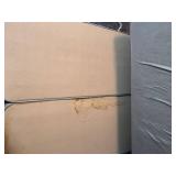 MCM 6 Drawer Blonde Wood Dresser with Beveled Mirror and Matching Full Size Headboard and Nectar Full Mattress