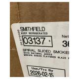Smithfield Amish Country Brand Spiral Sliced Ham Approx 8 Lbs