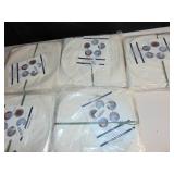 Lot of 5 - Chinese Paper Lanterns - 20 Packs White Paper Wishing Lanterns (White)