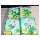 Lot of 4 - Inflatable Dinosaur Costume for Adults Size Large Funny Blow up Suit