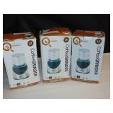 Lot of 3 QUOCCI Electric Coffee & Spices Grinder - Stainless Steel Finish
