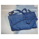 Lot of 8 - Aprons Canvas Style Waist Tie Denim Blue