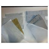 Lot of 7 - Aprons Canvas Style Waist Tie Olive Green And Gray
