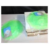 Lot of 5 - Bizanzzio 5 Pack Top On Flat Silicone Lids Green (5.91"/7.87"/9.84"/11.81"/13.78")