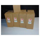 Lot of 9 Matte Black 9"x3" Ceramic Vases