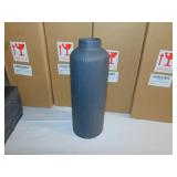 Lot of 9 Matte Black 9"x3" Ceramic Vases