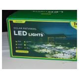 10 Pack Solar Lights for Outside Pathway Walkway Driveway Garden Yard Solar Powered Lights Outdoor Waterproof