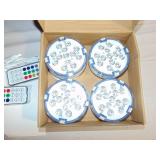 Pool Lights for Above Ground Pools,Submersible Led Pond Light Waterproof with Battery ,Remote Snap-On