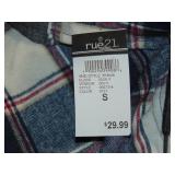Lot of 8 - Rue 21 Flannel Hooded Button Up (S/M/L/XL)