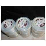 Lot of 18 - Plastimade - Clear Plastic 7" Plates 40 Count