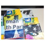 Lot of 23 - Miscellaneous Flags - Dorm Flags
