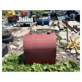 Steel Fuel Storage Tank with Valves 31" long by 24" wide approximately