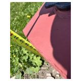Steel Fuel Storage Tank with Valves 31" long by 24" wide approximately