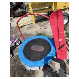 Radio Flyer Pink and Purple Tricycle, Little Tikes Mini Trampoline with Handle Bar and Spider-Man Snow Sled