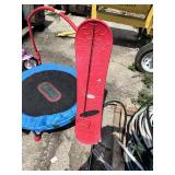 Radio Flyer Pink and Purple Tricycle, Little Tikes Mini Trampoline with Handle Bar and Spider-Man Snow Sled