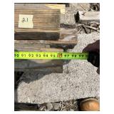 Lot of Weathered Dimensional Lumber and Timber Posts Including 4x4 and Larger Sections Approximately 8 in Length