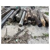 Reclaimed Wooden Fence Poles