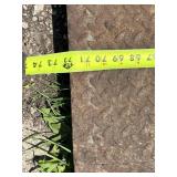 Heavy Duty Steel Diamond Plate Panel Ramp approximately 72 inches Long x 15.5 inches Wide with Ribs on Underside