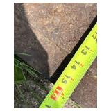 Heavy Duty Steel Diamond Plate Panel Ramp approximately 72 inches Long x 15.5 inches Wide with Ribs on Underside