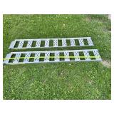 Pair of Aluminum Loading Ramps 625 LB Capacity 6.5 Foot Length with 12 Inch Width