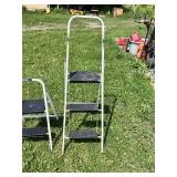 Lot of 2 Step Stools Including Easy Reach 2 Step and 3 Step Folding Step Stools