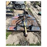 3-Point Hitch PTO Rotary Cutter Brush Hog with PTO Driveshaft approximately 64 inches wide