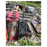Mesh Display or Sports Equipment Rack, Metal Shelf and More